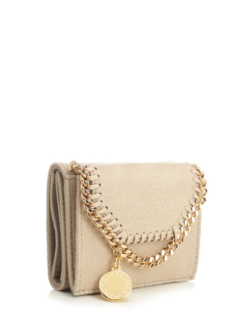 Stella Mccartney Falabella Trifold Wallet Wallets - Beige | 983a27ee9cc7d1861fdb5f48e612851f0fe0c377