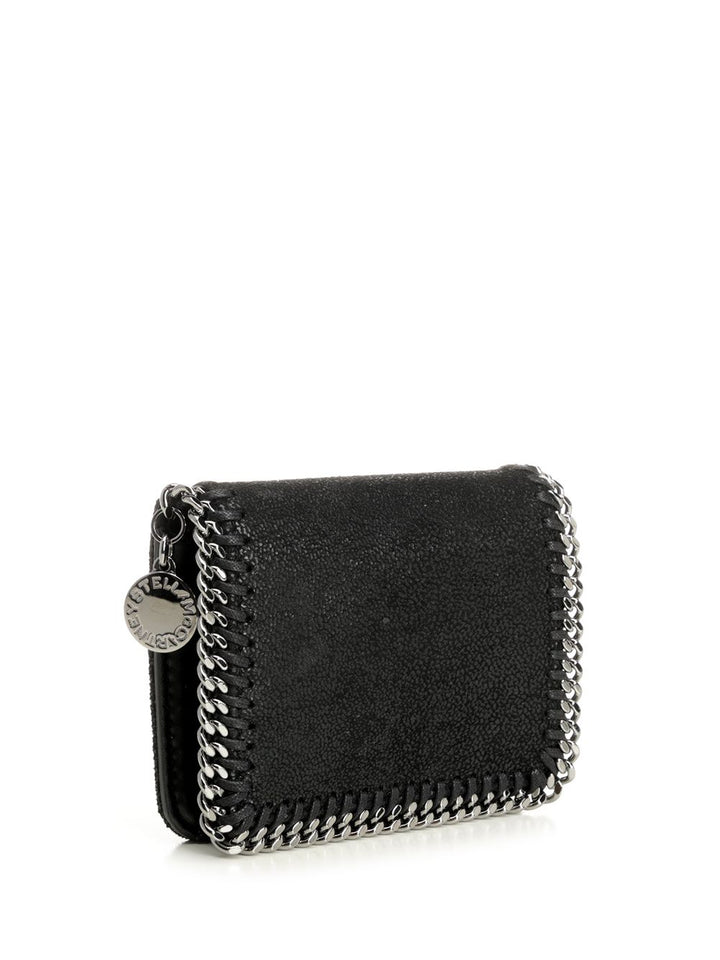 Stella Mccartney Falabella Bi-Fold Wallet Wallets - Black | d2e66320f61274ed1311646336b19bfd63d3d56e