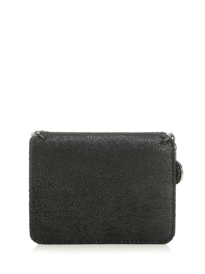 Stella Mccartney Falabella Bi-Fold Wallet Wallets - Black | 394e5ca640907a29597bb8b07a9b714ae4ea6506
