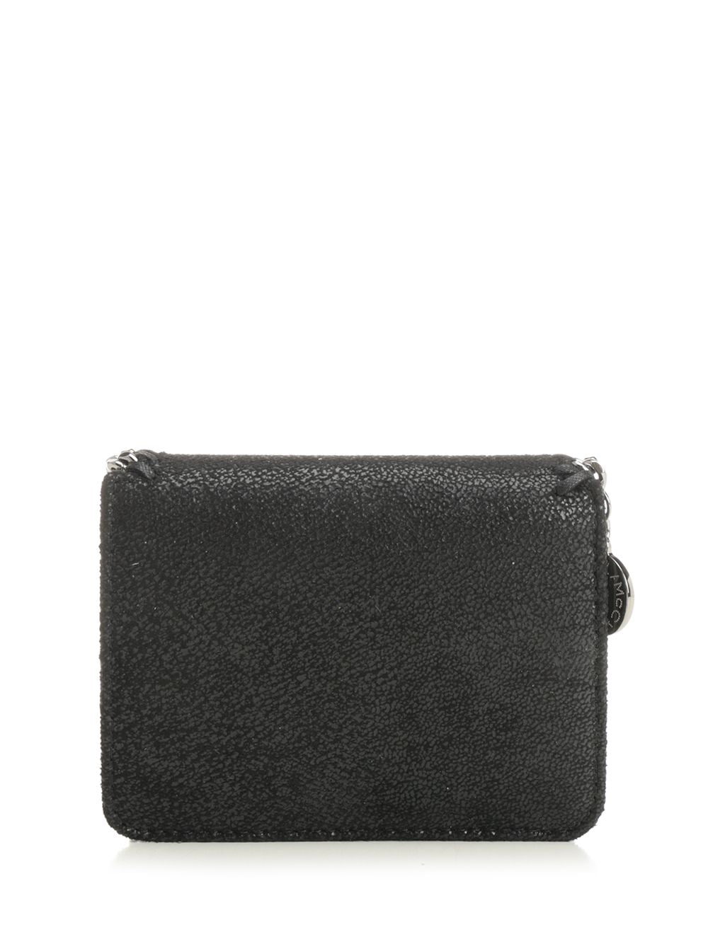 Stella Mccartney Falabella Bi-Fold Wallet Wallets - Black | 394e5ca640907a29597bb8b07a9b714ae4ea6506