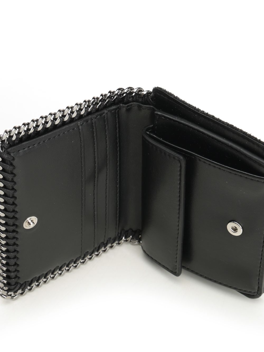 Stella Mccartney Falabella Bi-Fold Wallet Wallets - Black | 008f7ccbc880353e10f17d4192070249ce3b40e1