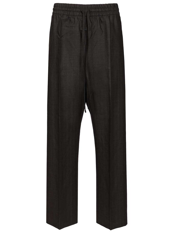 Wide-Leg Trousers Grey