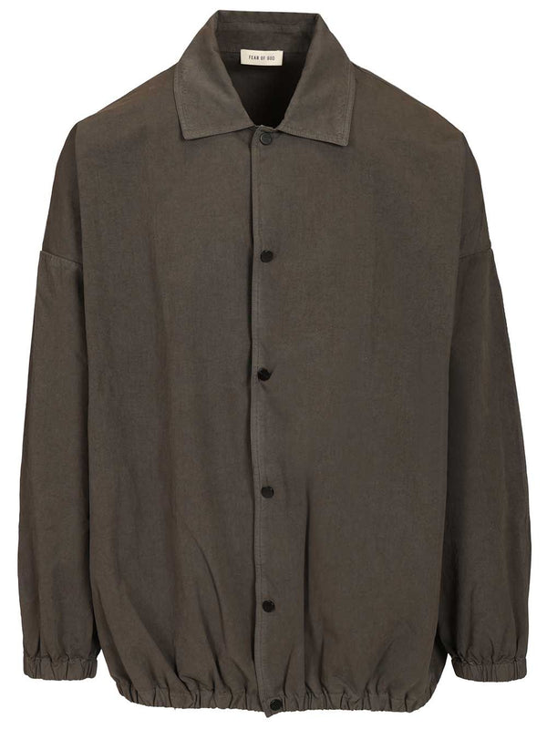 Cotton Poplin Windbreaker Jackets Grey