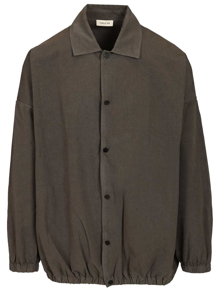 Fear Of God Cotton Poplin Windbreaker Jackets - Grey | 56601b20528878984fad5467d5f6d8527df74c91