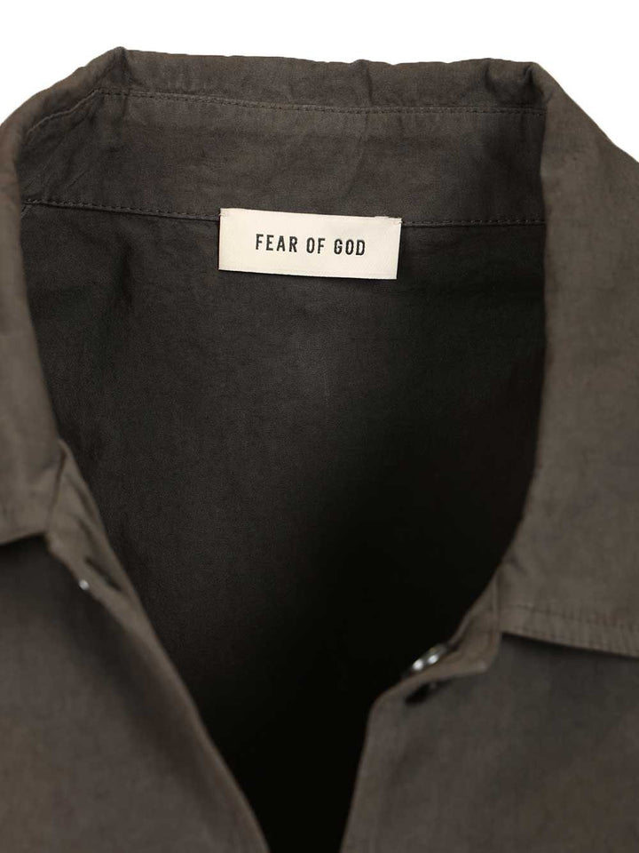 Fear Of God Cotton Poplin Windbreaker Jackets - Grey | cf599adb9fd89cfe3b32f0c7f7d520b08c5af429