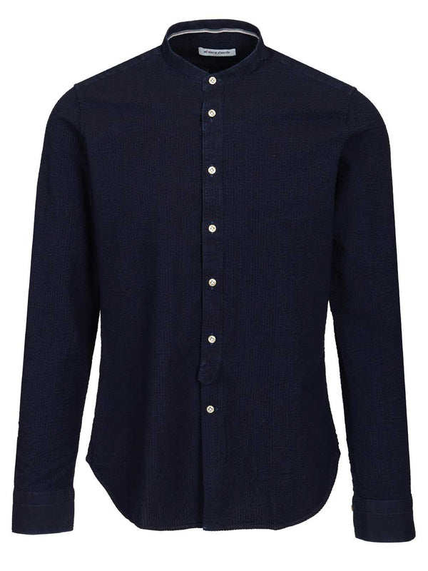 Indigo Blue Cotton Shirt Shirts Blue