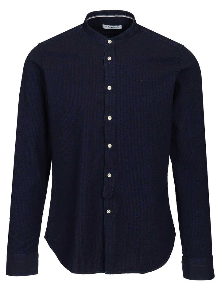 Al Duca D'Aosta Indigo Blue Cotton Shirt Shirts - Blue | 4d2c29337b07d7f8dfa00426da2bf1645d87723a