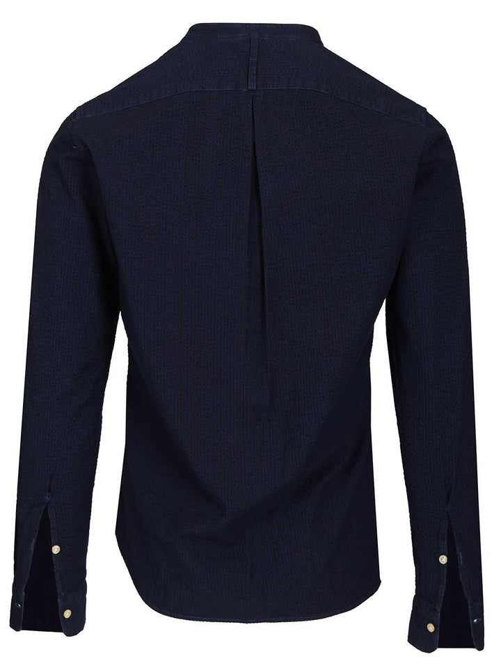 Al Duca D'Aosta Indigo Blue Cotton Shirt Shirts - Blue | f31222bc28a7a8acd349ea01447f5f44a0389e8d