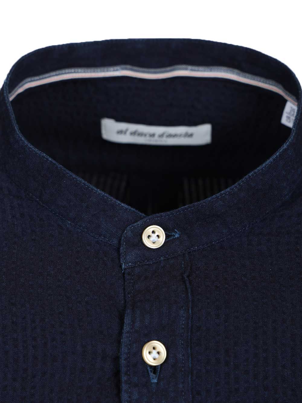 Al Duca D'Aosta Indigo Blue Cotton Shirt Shirts - Blue | 78639be22a2686aaa96e606d221cf6f526f8d260