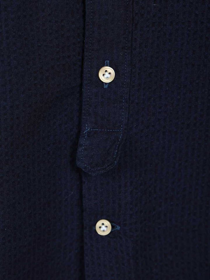 Al Duca D'Aosta Indigo Blue Cotton Shirt Shirts - Blue | 5b1837b221a86bb24a02fb618f81b81d3afe2f5a
