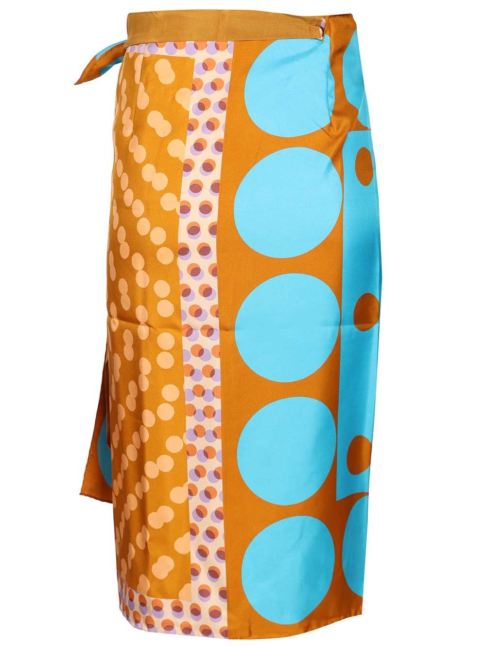 Dries Van Noten Scarfy Skirt Pareo Geometric Print Skirts - Multicolor | de3488deab6d9348c9567c7f4e974175c9d796c4