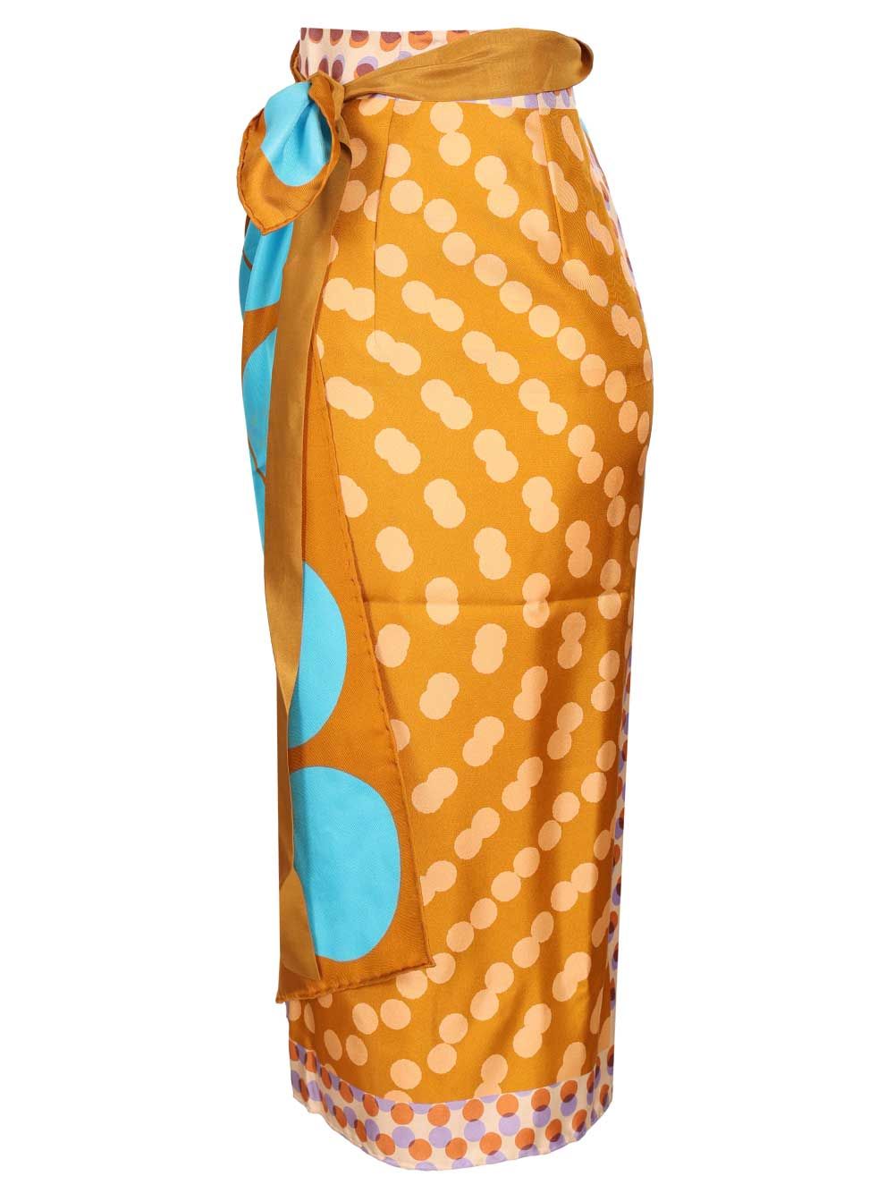 Dries Van Noten Scarfy Skirt Pareo Geometric Print Skirts - Multicolor | cee45bbc3993734ed03136ad3e0e4ea58b9283ad