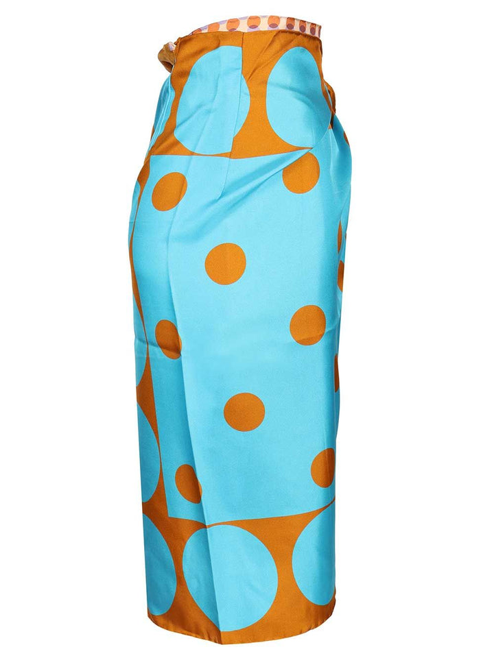 Dries Van Noten Scarfy Skirt Pareo Geometric Print Skirts - Multicolor | 9cfef4394b4662a70984b240cc468dea56426c25