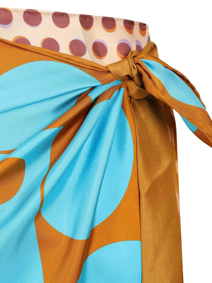 Dries Van Noten Scarfy Skirt Pareo Geometric Print Skirts - Multicolor | b013a1dd9284918b3db875a44e16d19f8ee14b3b