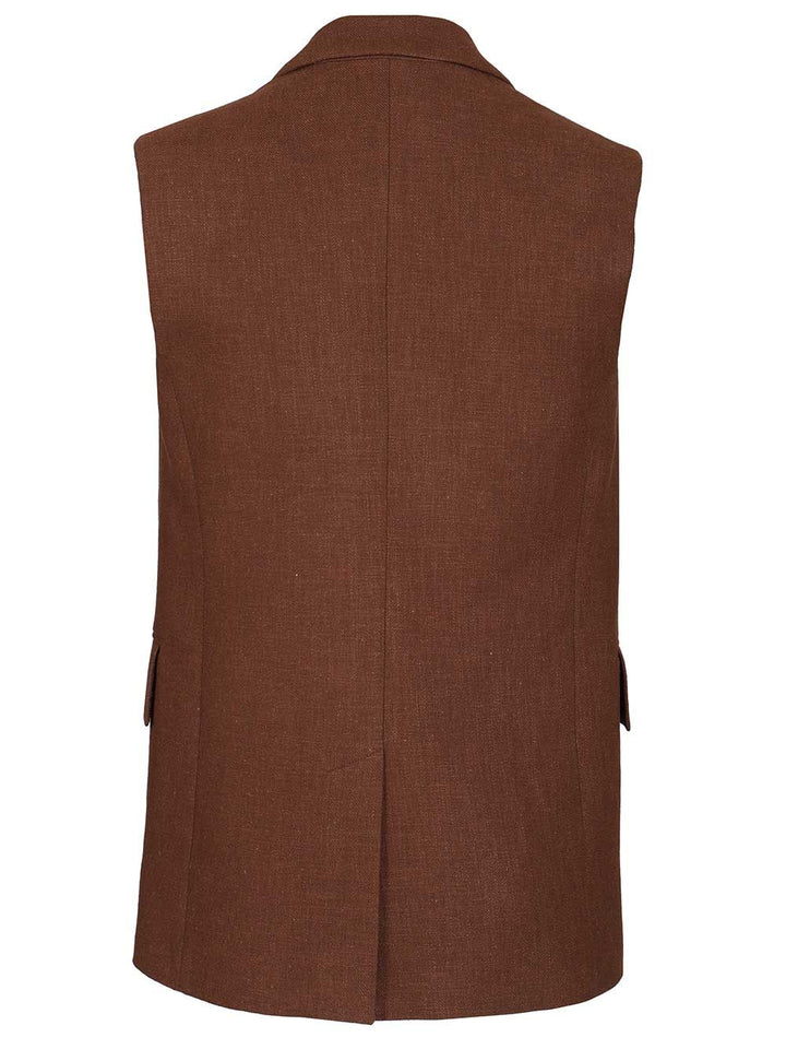 Al Duca D'Aosta Tailored Vest Jackets - Brown | b8c5ccdead14941ff8bd1fdf992730bb8d7602c1