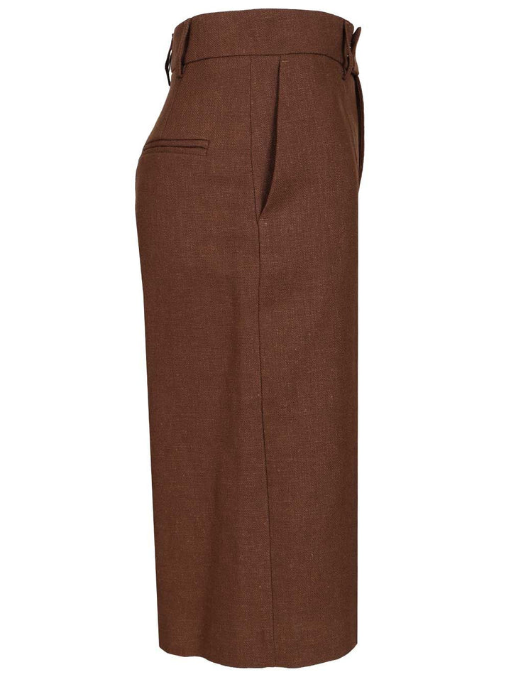 Al Duca D'Aosta Tailored Bermuda Shorts Trousers - Brown | 59405383d8ca8584108f42f83e62a1a3f7f6209b