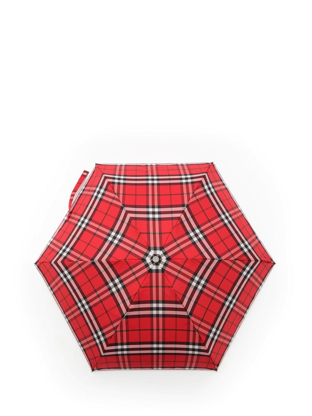Burberry Folding Umbrella Check Umbrellas - Red | c6d4900fc9170afe02c502d8922ee81264b62599