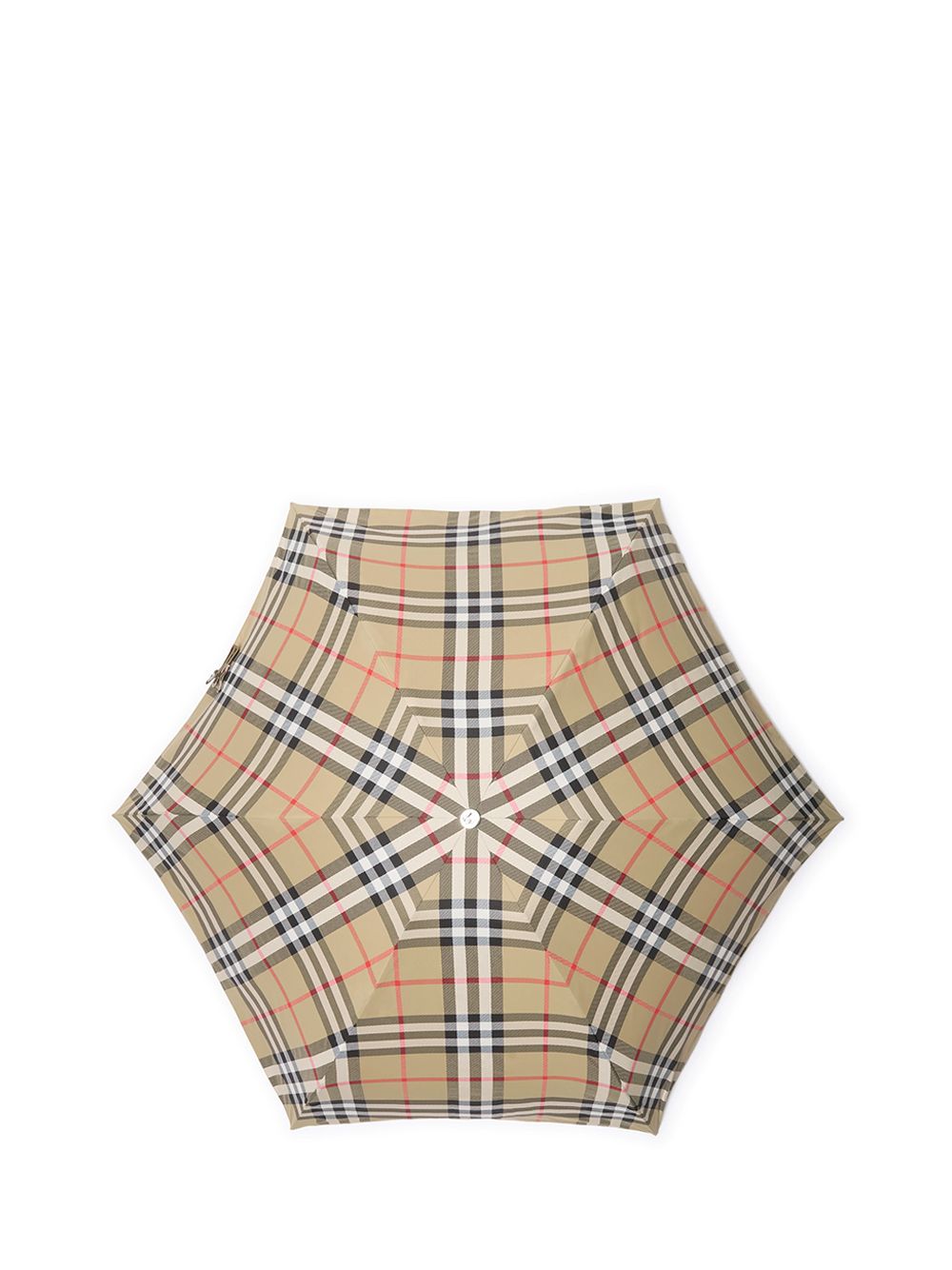 Burberry Burberry Check Folding Umbrella Umbrellas - Beige | d1c223b5d9e9052b6250cf94cce554962b817d85