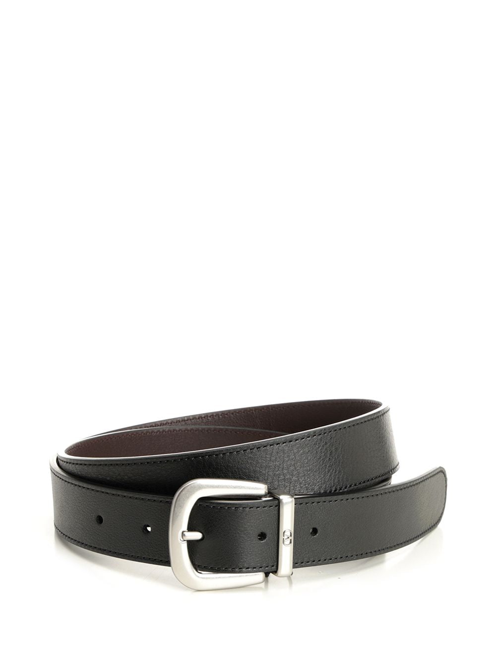 Valentino Garavani Belt With Reversible Buckle Belts - Black | f68e89119bc839606cf1250bdb9bc7f014a0dafa
