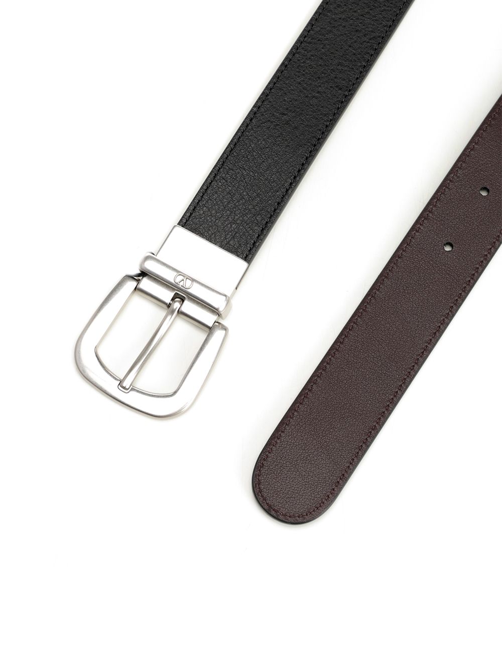 Valentino Garavani Belt With Reversible Buckle Belts - Black | e1d3ff33436d8d769f913b7b593b007977360625