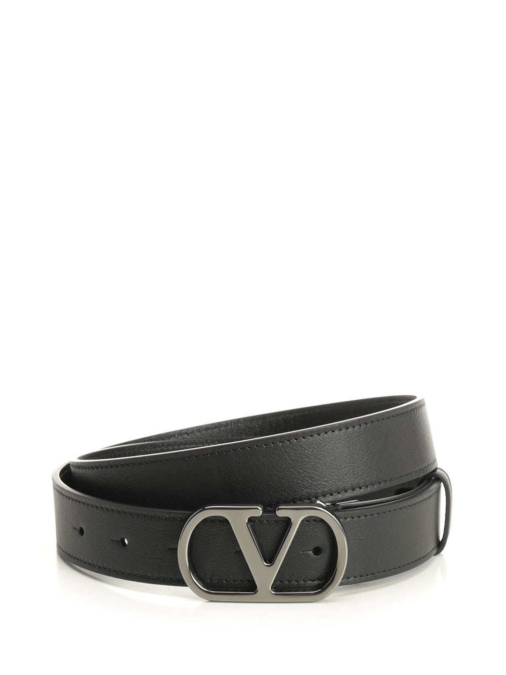 Valentino Garavani Vlogo Signature Belts - Black | a0abd0534396927a909aabe3ad3bbdd74d722e71