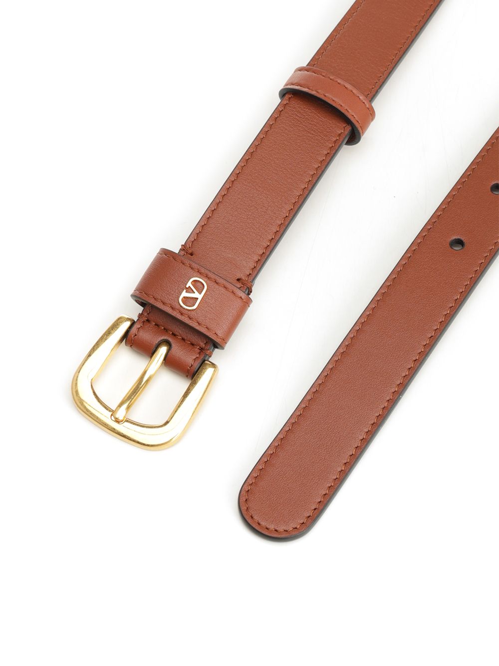 Valentino Garavani Vlogo Leather Belt Belts - Brown | 4797a5f4e37e72376d3ba0b1504dfe0519efd73b