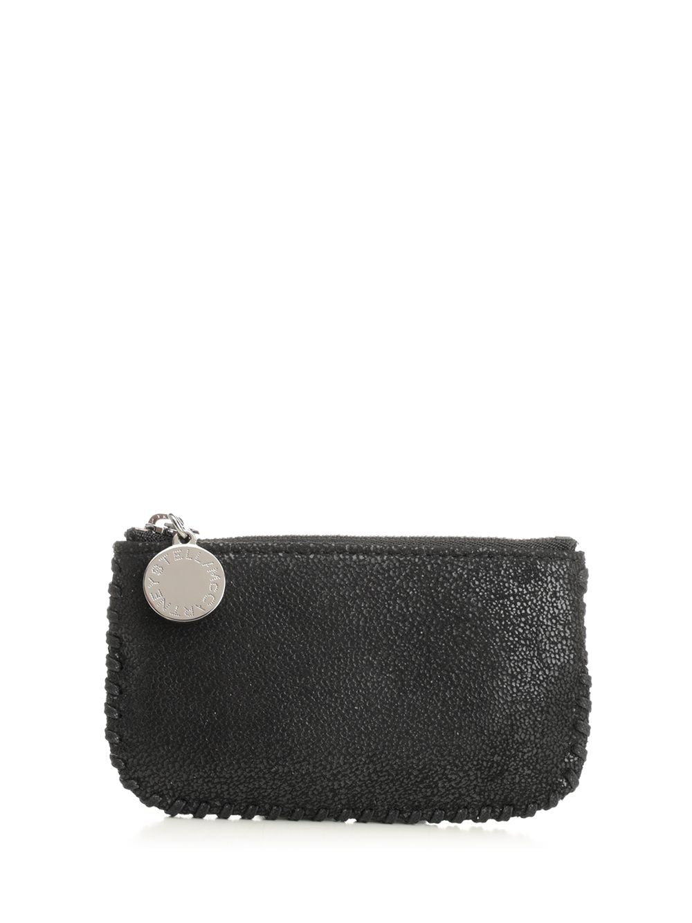 Stella Mccartney Falabella Zip Around Card Holder Keychain Small leather goods - Black | 7dbdc043ad2a0b6c02e8fc447690a680c9b7ac7c
