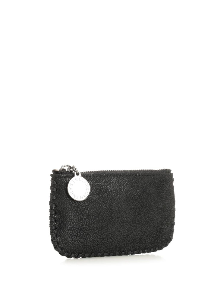 Stella Mccartney Falabella Zip Around Card Holder Keychain Wallets - Black | d1c2808736994dfa1b22b8b871f56fe20847cc57