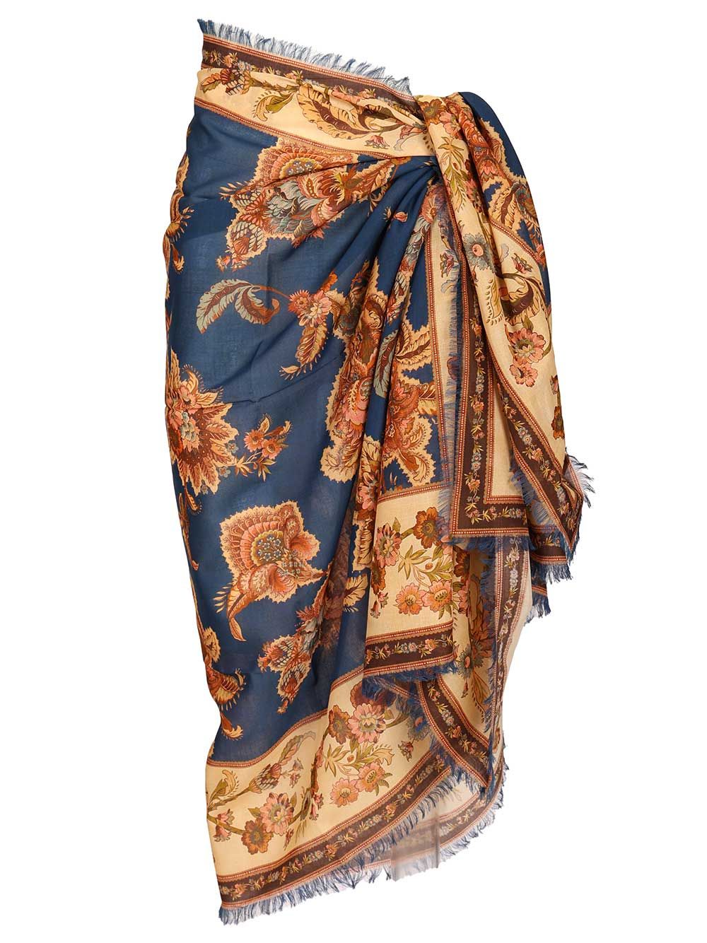 Zimmermann Printed Cotton Pareo Skirts - Multicolor | 75c84f5926246b59d2367adc71f11c835475c149