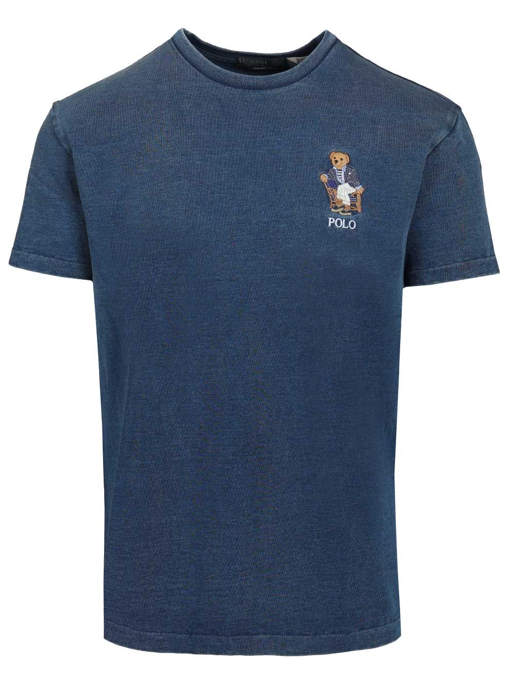 Polo Ralph Lauren Polo Bear T-Shirt Knitwear - Blue | b9639cc34304e1c85a9e6ad07a56584ef6cab44a