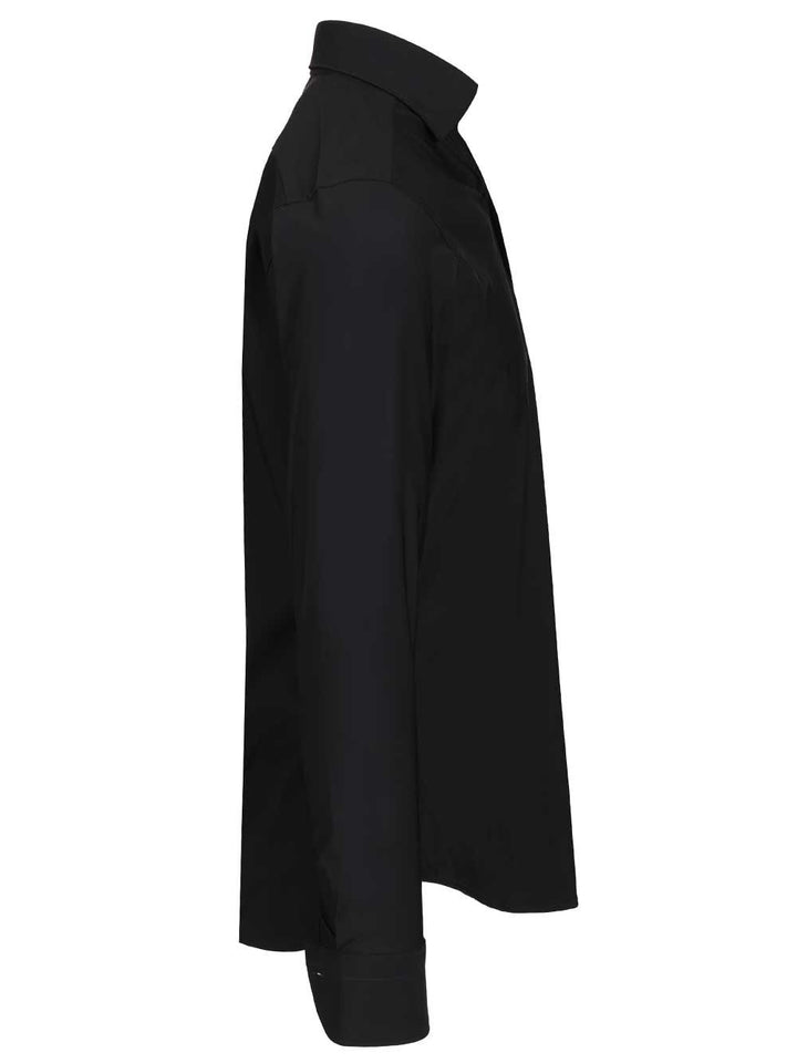 Al Duca D'Aosta Non-Iron Fabric Shirt Shirts - Black | 4b96dcef2d01560f5663ca9cb6b03d845b5bb95e