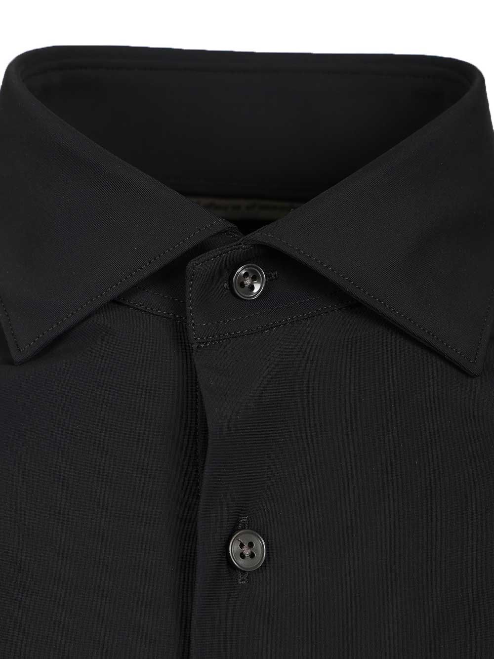 Al Duca D'Aosta Non-Iron Fabric Shirt Shirts - Black | 7dc3b3268e142779031d3f1b27215db46e7daef9