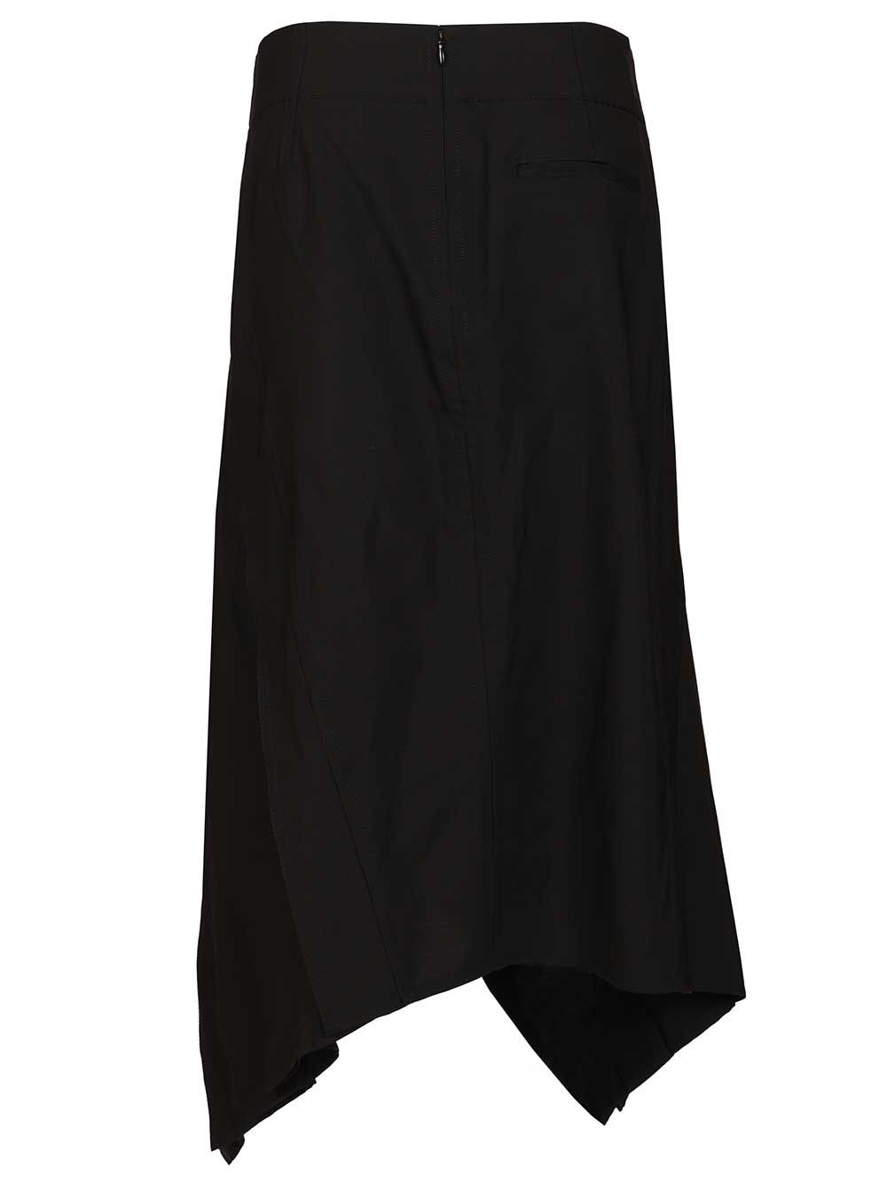 Bottega Veneta Lightweight Wool Midi Skirt Skirts - Black | e6544296e701135022d01a1f058659bc4dcd89af