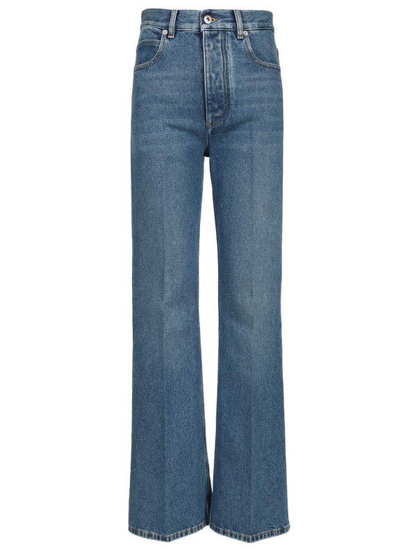 Medium Indigo Flared Jeans Blue