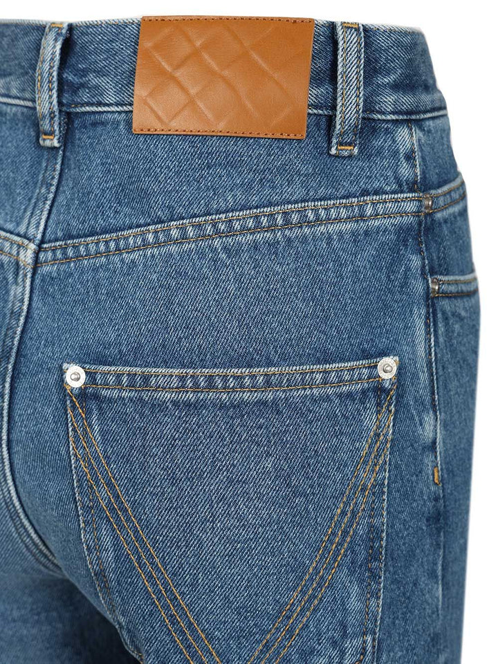 Bottega Veneta Medium Indigo Flared Jeans - Blue | 0c1236e1bb7ddcdfb2dd6f998d05aebe87c742c3