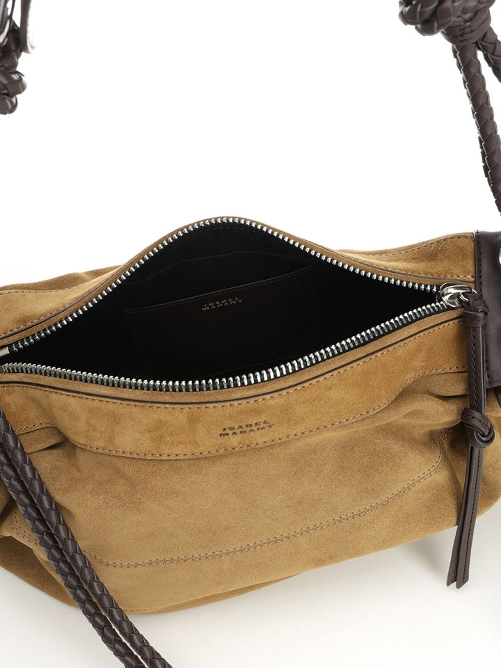 Isabel Marant Maia Medium Suede Shoulder Bag Shoulder Bags - Grey | 31dd0158ab6bae126892ff0d2ff09fc394d1241c
