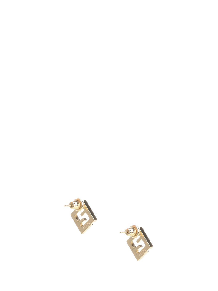 Fendi Ff Earrings With Enamel Jewelry - Gold | f995da52a2be47e93966d7aa32590e508957139b