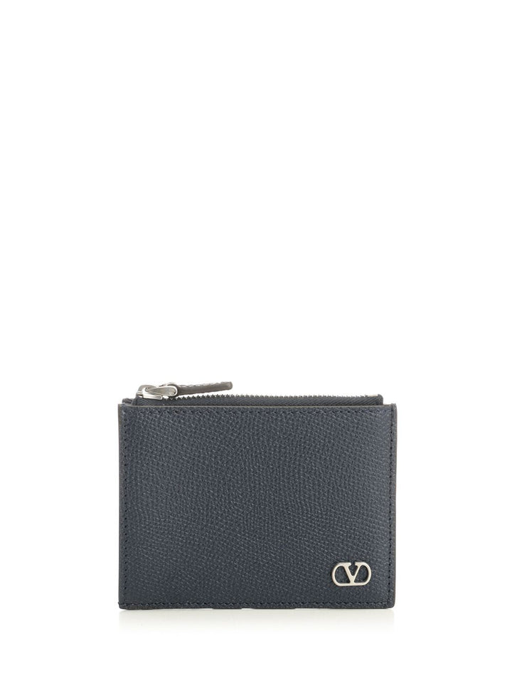 Valentino Garavani Vlogo Signature Wallet Small leather goods - Blue | 987b6c356cb6bbe3c5270e9045ddef6a5e70d841