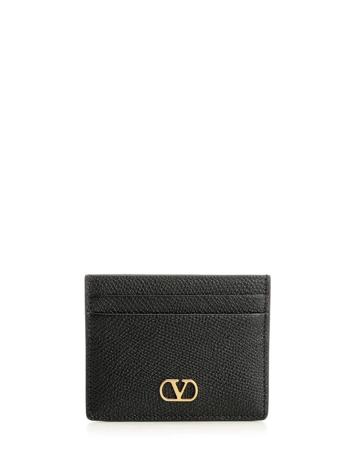 Valentino Garavani Vlogo Signature Card Holder Small leather goods - Black | 1c11666bfc9925311623c529997953769eaf6922