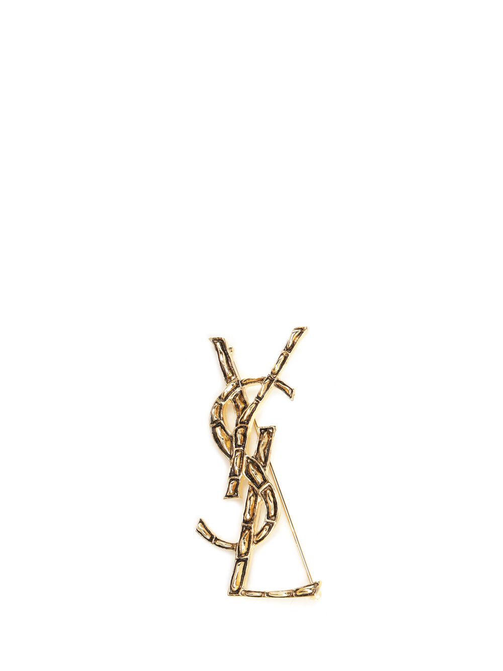 Saint Laurent Cassandre Crocodile Brooch Jewelry - Silver | c925d44b7abef038321599b907e38588397b6f92