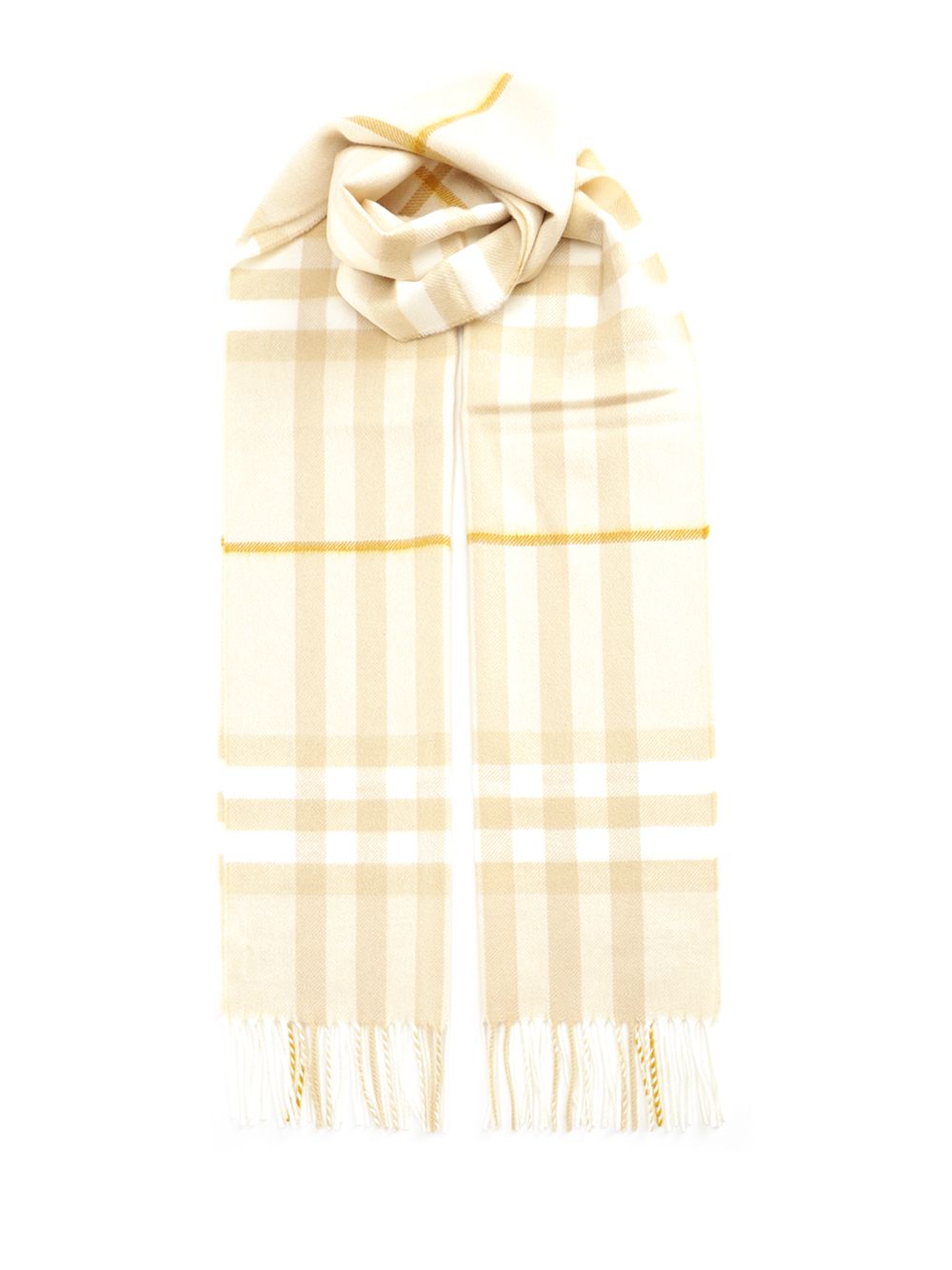 Check Scarf Scarves And Foulards Beige