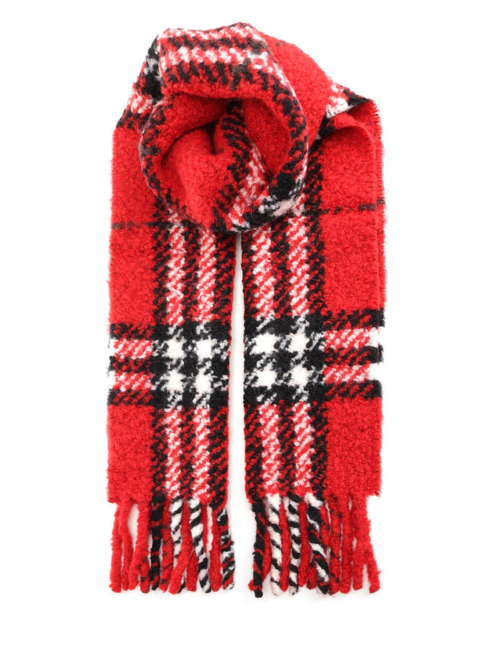 Burberry Scarf With Fringes Scarves And Foulards - Red | 59c55f53562f0182c1cfe07e1eb46493292a8ca7