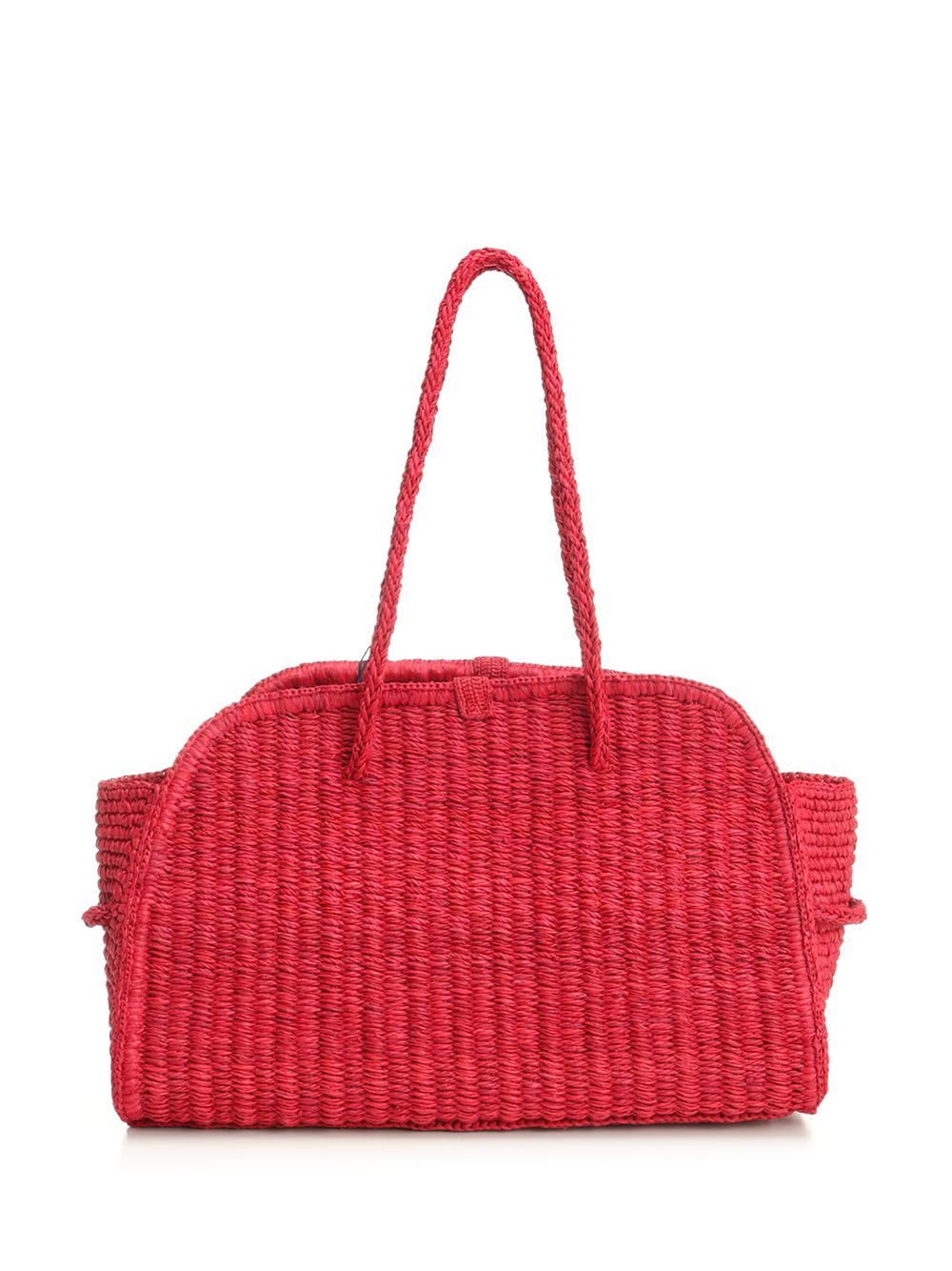 Jacquemus Le Turismo Raphia Shoulder Bag Shoulder Bags - Red | 74a15f34e9dbfcacb8cf76648584202d6a5c1f5c