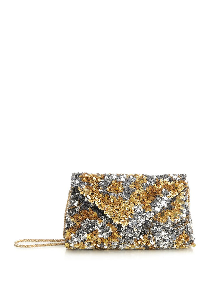 Dries Van Noten Sequin Clutch Clutches - Silver | bcbdf76749ee43174d42e2b665ea7631f08c3fd3