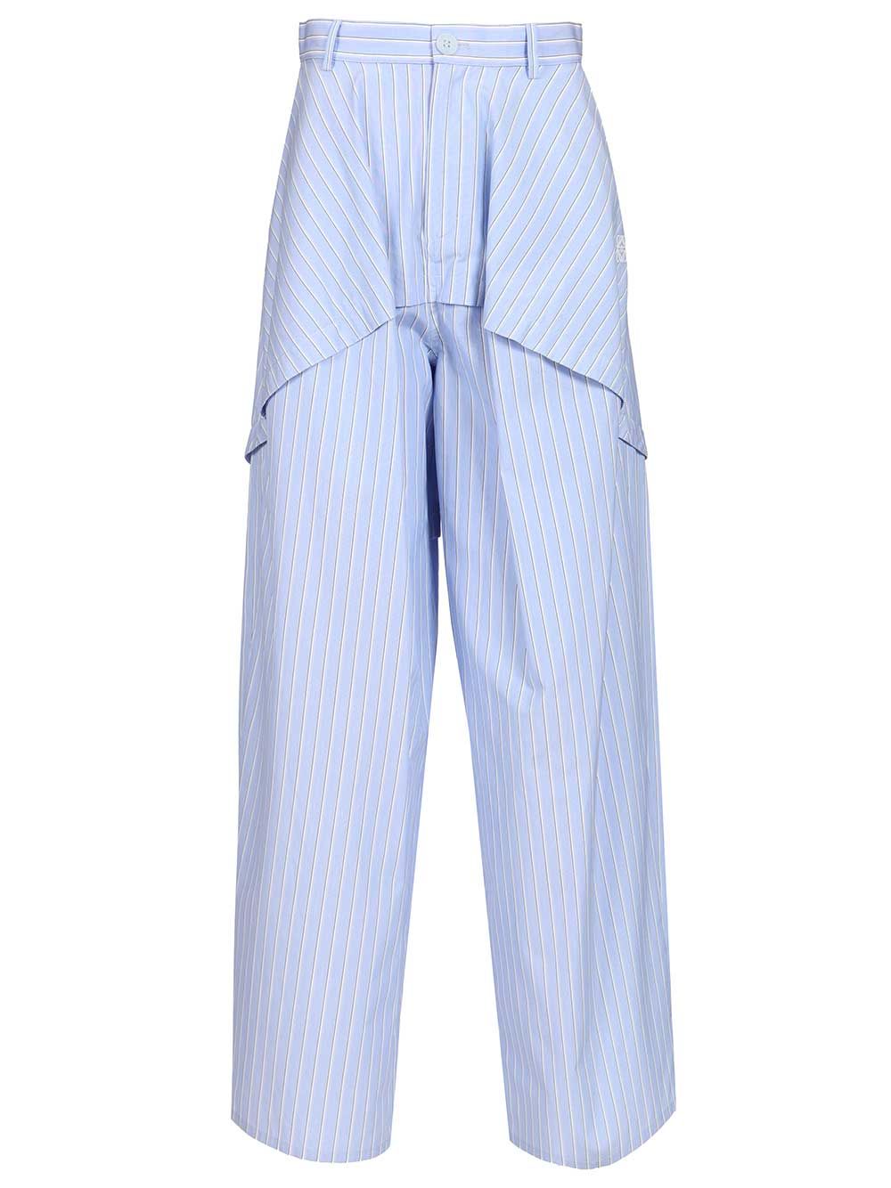 Cotton Trousers Light Blue