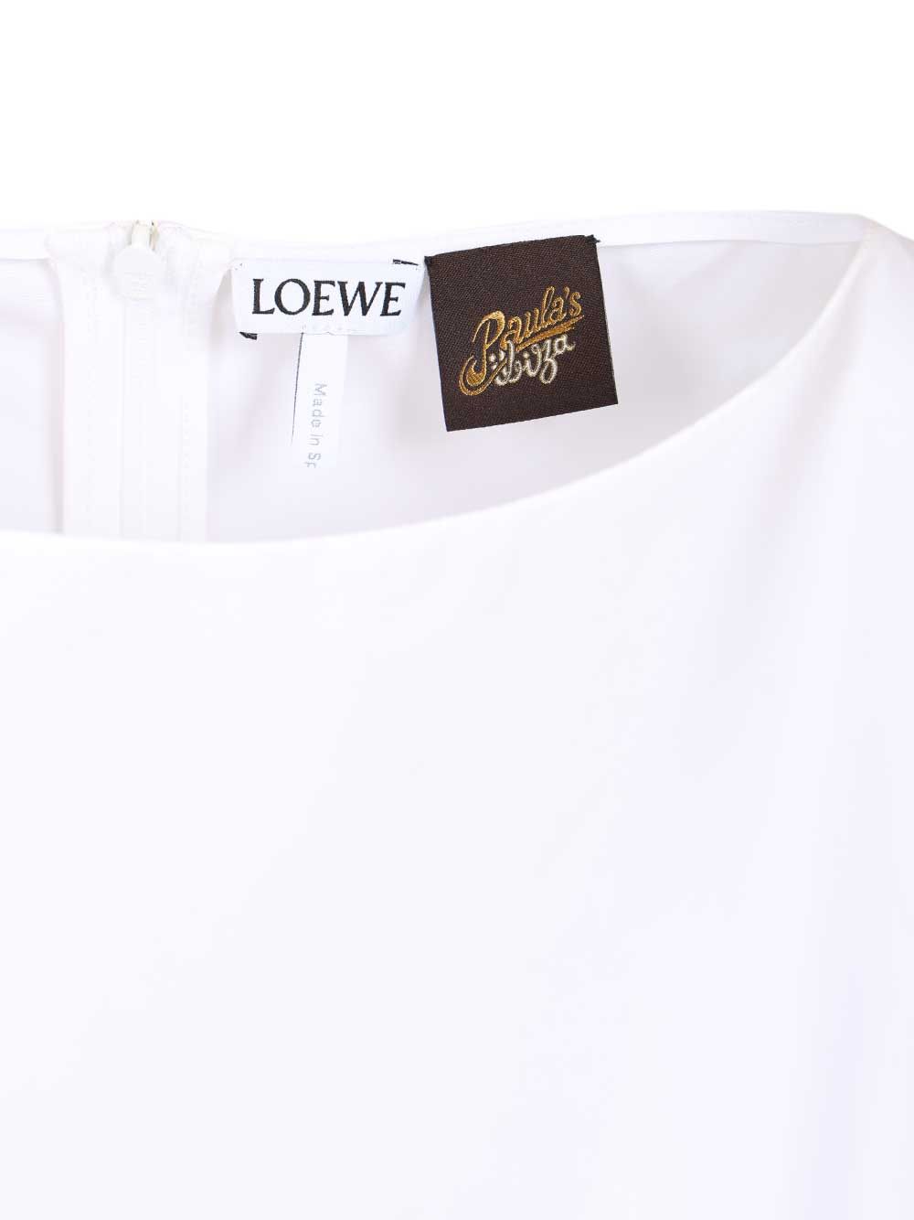 Loewe Cotton Dress Dresses - White | ad466cd98496dbe869dda1a521cbca342c18ae88