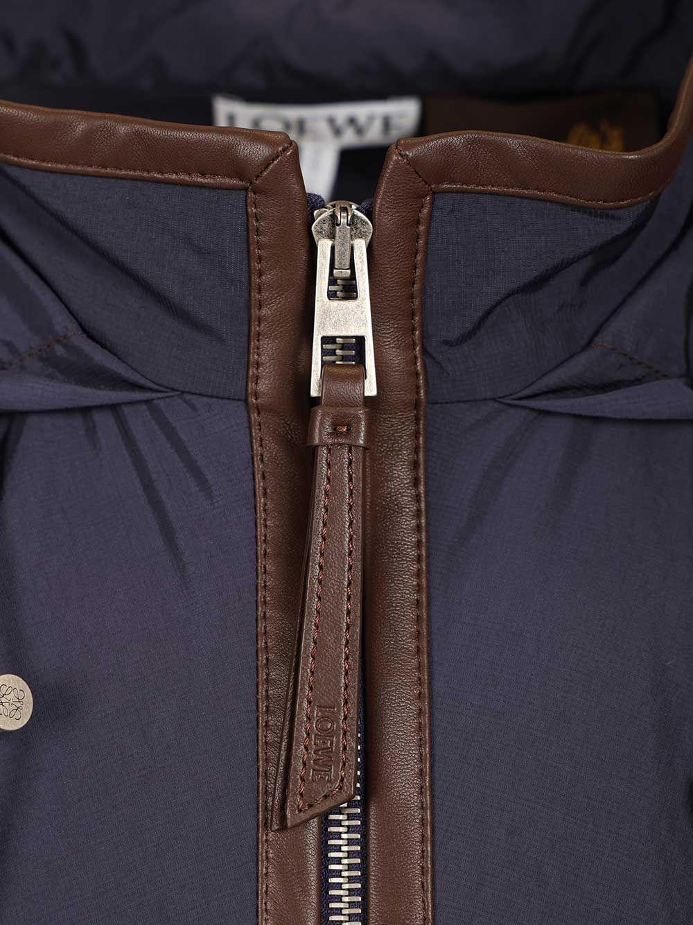 Loewe Hooded Jacket In Technical Fabric Jackets - Blue | 17a6dc5924a03639bb531250be83b2666e9af5d0