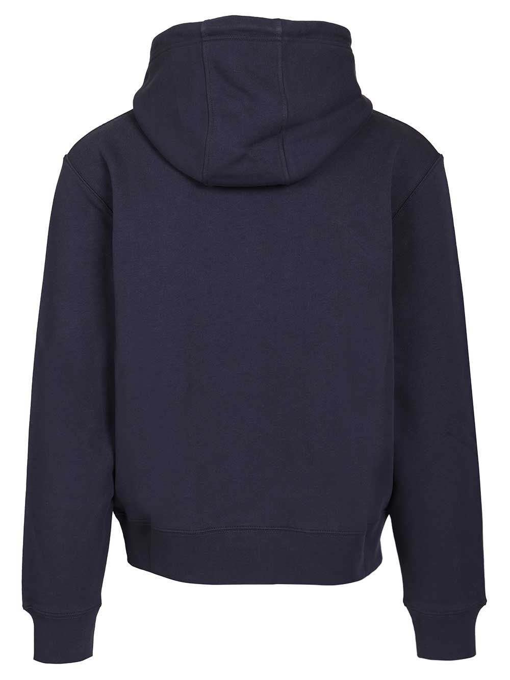 Loewe Cotton Hoodie Sweatshirts - Blue | 12cb3ace261a81f971875ee5fc208c2a41780b84