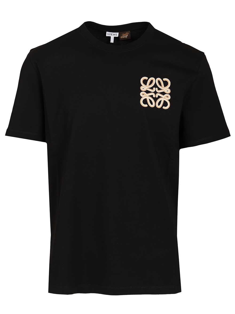 Loewe Relaxed Fit Cotton T-Shirt - Black | b79d8ac1221c3ff5d271e78bffa08e9f2296159e