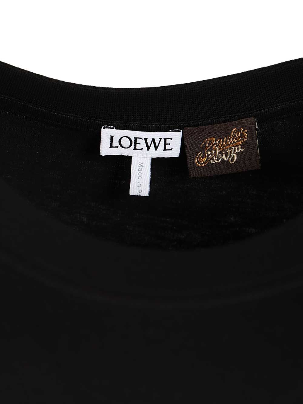 Loewe Relaxed Fit Cotton T-Shirt - Black | 92cf9819b694fac803ca4b412f236949d2d0e524